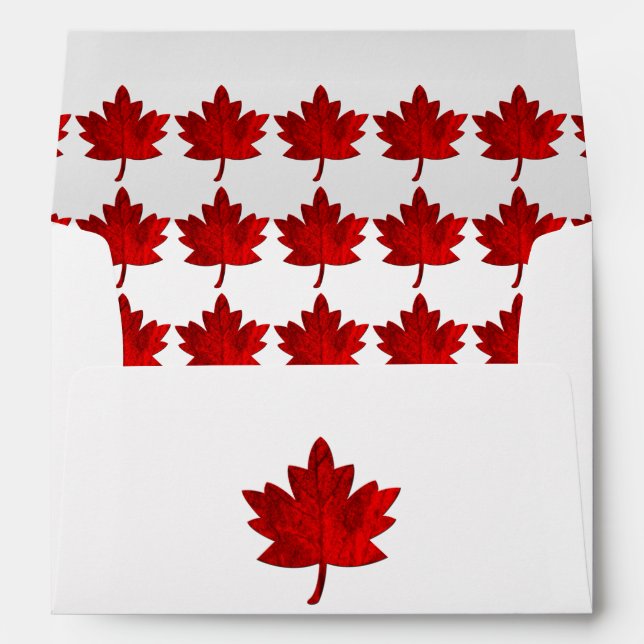 Canada-Maple Leaf by Shirley Taylor Envelope (Back (Bottom))