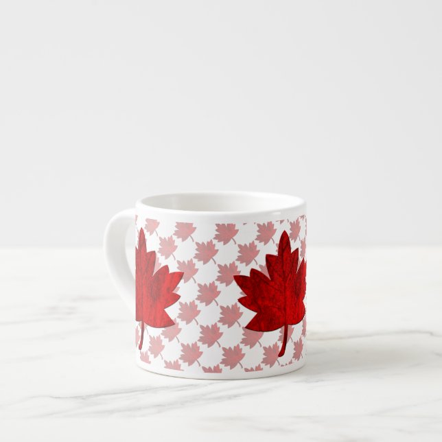 Canada-Maple Leaf by Shirley Taylor Espresso Cup (Front Left)