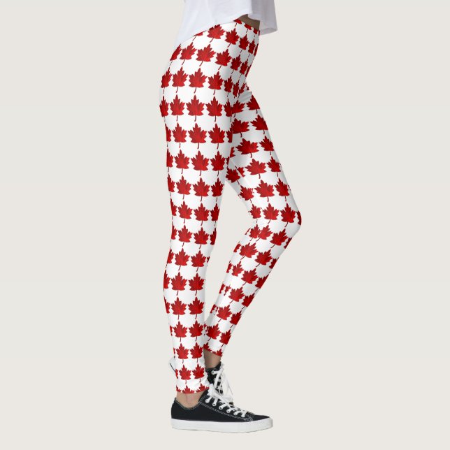 Canada-Maple Leaf by Shirley Taylor Leggings (Right)