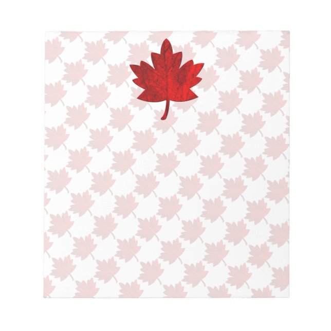 Canada-Maple Leaf by Shirley Taylor Notepad (Front)
