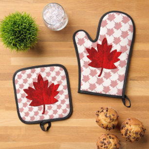 Canada-Maple Leaf by Shirley Taylor Oven Mitt & Pot Holder Set