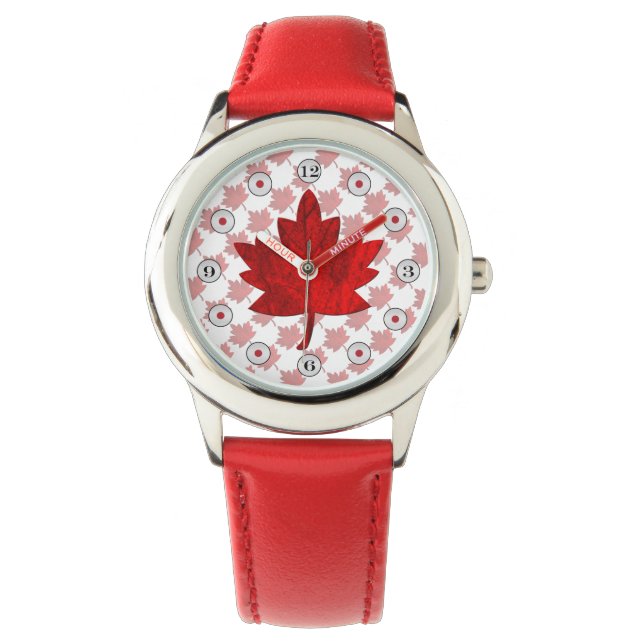 Canada-Maple Leaf by Shirley Taylor Watch (Front)