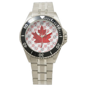 Canada-Maple Leaf by Shirley Taylor Watch