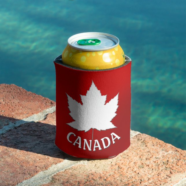 Canada Maple Leaf Can Cooler Personalized Souvenir (In Situ Pool)