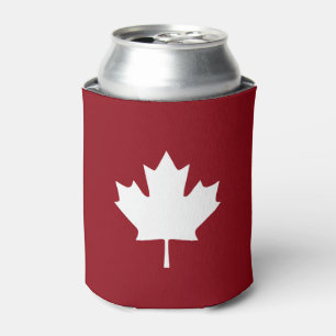 Canada Maple Leaf Can Cooler - Reverse Colors