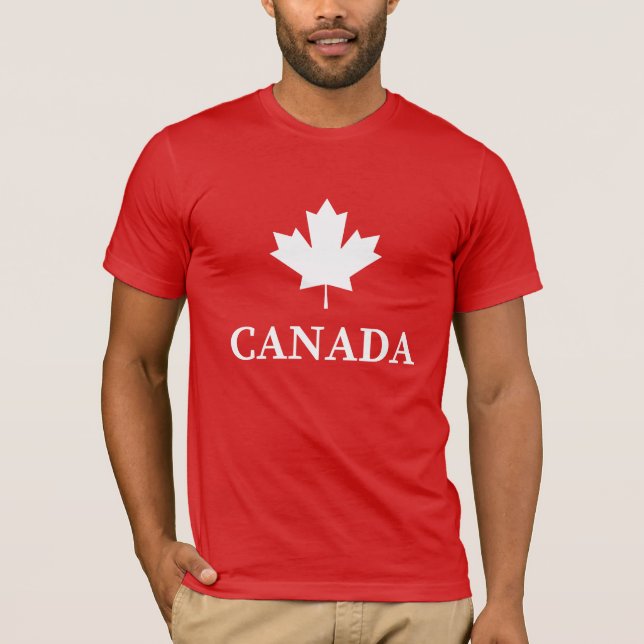 Canada Maple Leaf Canadian Flag T-Shirt (Front)