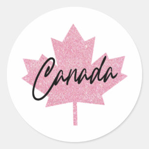 Canada  Maple leaf      Classic Round Sticker