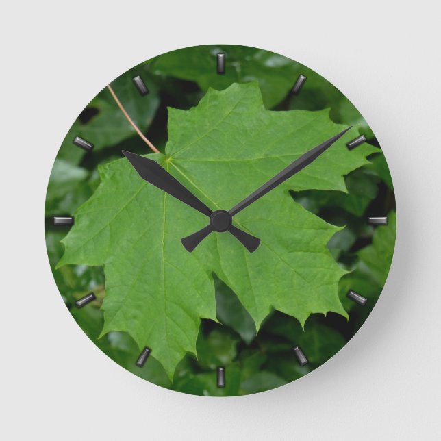 Canada Maple Leaf Clock Canada Souvenir Wall Clock (Front)
