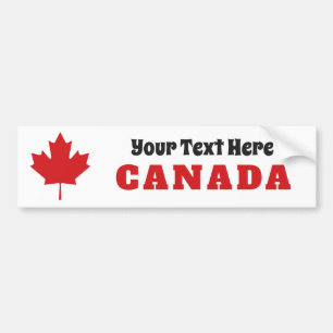 Canada Maple Leaf custom bumpersticker Bumper Sticker
