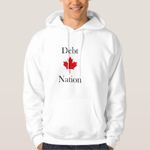 Canada Maple Leaf Debt Nation Light-Color Hoodie