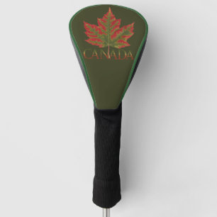 Canada Maple Leaf Fiery Golf Driver Cover