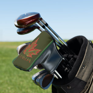 Canada Maple Leaf Fiery Golf Putter Cover