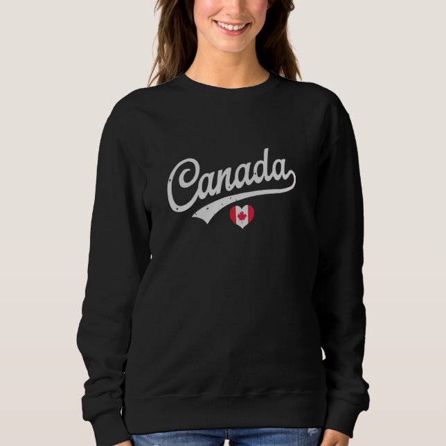 Canada Maple Leaf Flag Canadian Sweatshirt (Front)