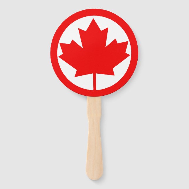 Canada Maple Leaf      Hand Fan (Front)