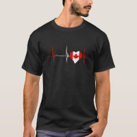 Canada Maple Leaf Heart Canadian Pride Heartbeat E