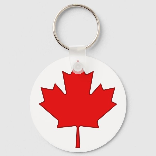 Canada Maple Leaf Keychain (Front)