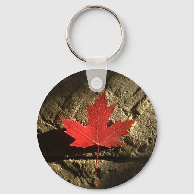 Canada Maple Leaf Keychain (Front)