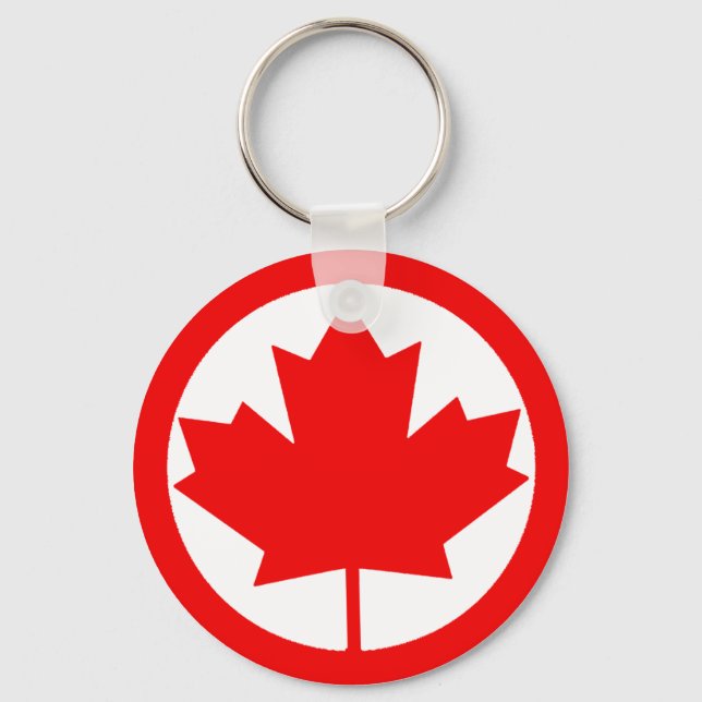 Canada Maple Leaf      Keychain (Front)