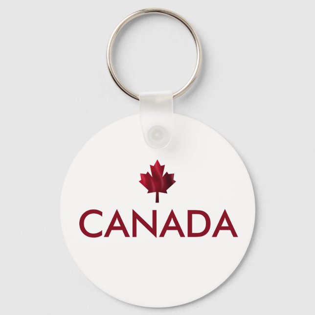 Canada Maple Leaf Keychain (Front)