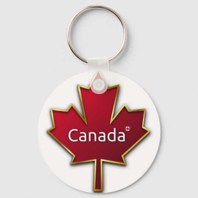 Canada Maple Leaf Keychain (Front)