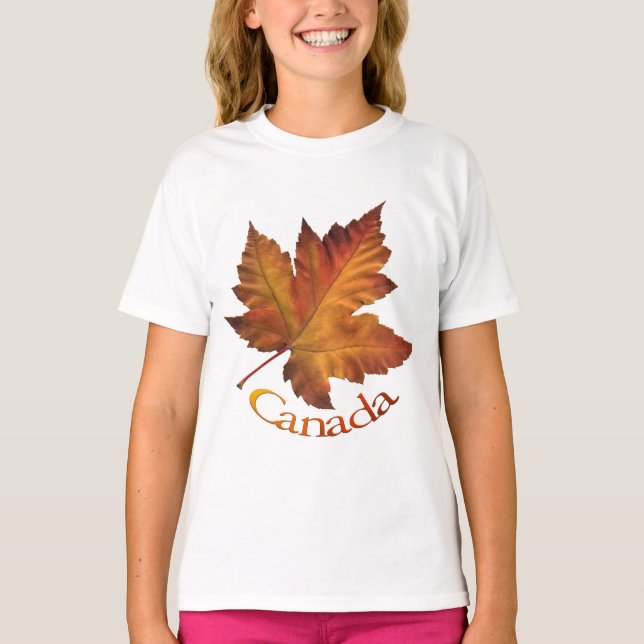 Canada Maple Leaf Kid's Canada Sweatshirt Souvenir T-Shirt (Front)