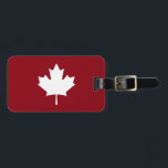 Canada Maple Leaf Luggage Tag<br><div class="desc">canada,  flag,  maple,  leaf,  red,  white,  day,  national,  patriotic,  country,  travel,  pride,  holiday,  celebrate,  canadian,  souvenir</div>