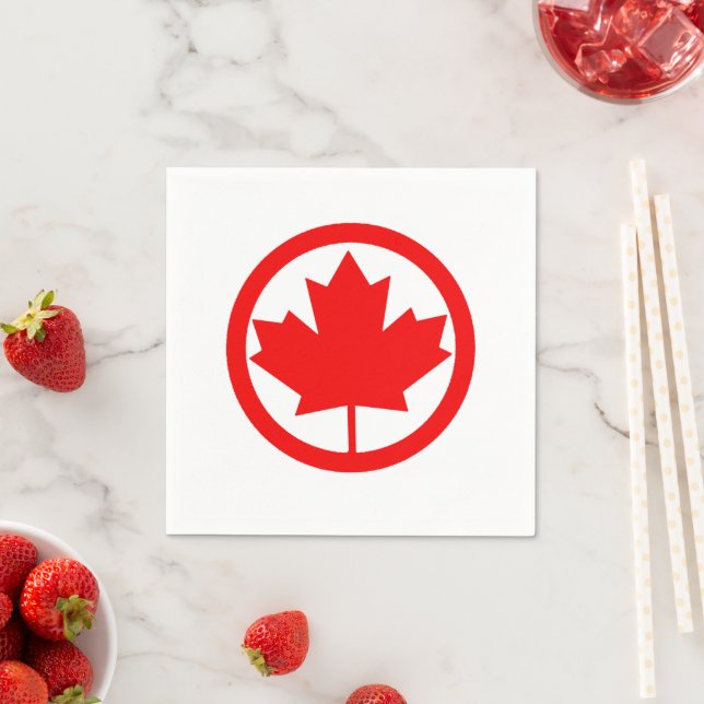 Canada Maple Leaf     Napkin (Insitu)