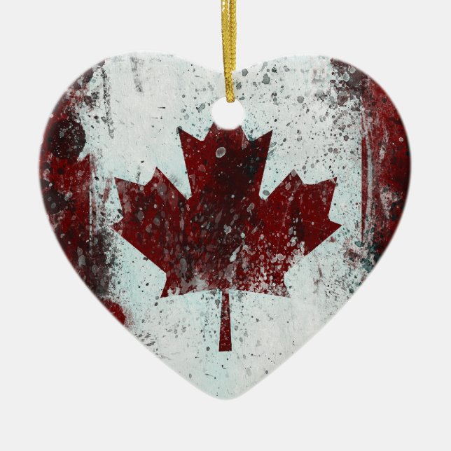 Canada Maple Leaf Ornament (Front)