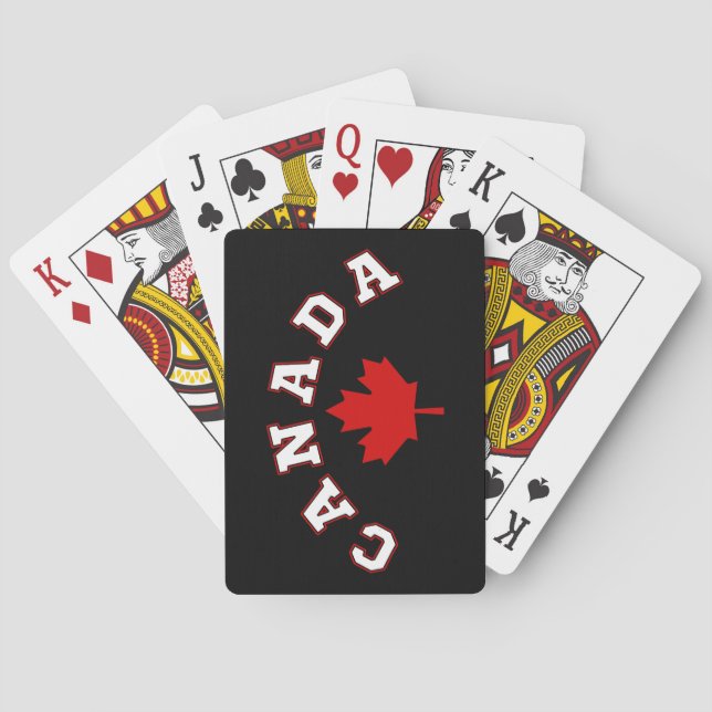 Canada maple leaf  playing cards (Back)