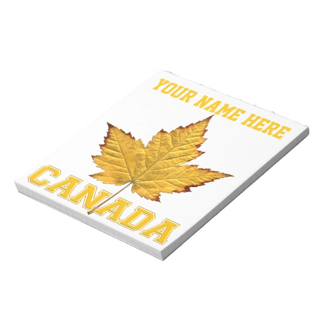 Canada Maple Leaf Souvenir Canada Varsity Notepad (Rotated)