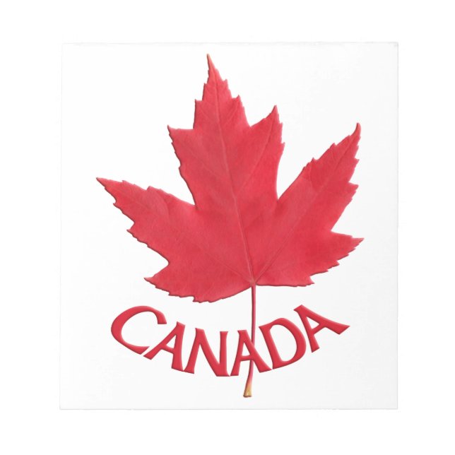 Canada Maple Leaf Souvenir Notepad Canada Gifts (Front)