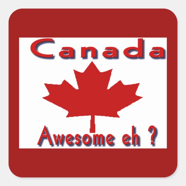 canada maple leaf stickers (Front)