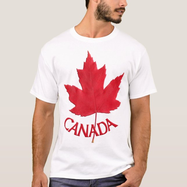 Canada Maple Leaf T-shirt Canada Souvenir Shirt (Front)