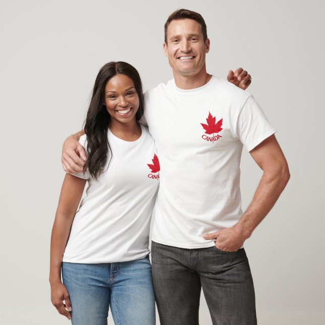 Canada Maple Leaf T-shirt Plus Size Canada Shirt (Unisex)