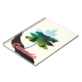 Canada maple leaf white edition notebook