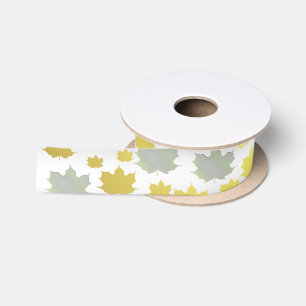 canada, metal, symbol, maple, leaf, country, satin ribbon
