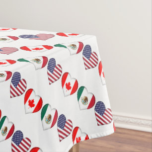 Canada Mexico USA hosting Football Tournament 2026 Tablecloth