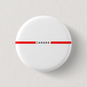 Canada minimalistic flag 1 inch round button