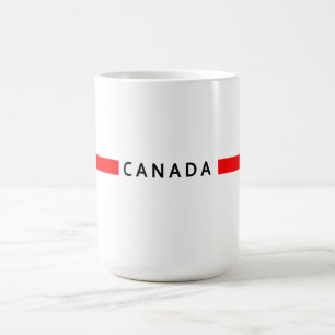Canada minimalistic flag coffee mug