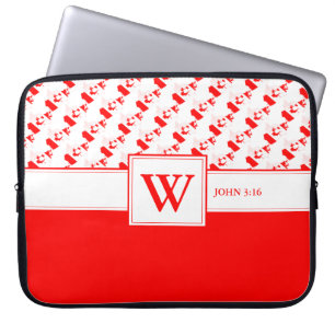 CANADA Monogram Christian Scripture Laptop Sleeve