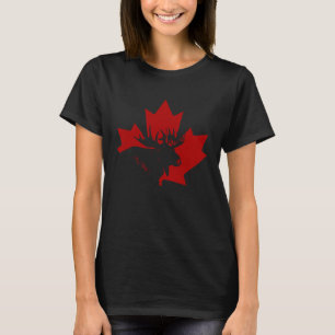 Canada Moose Maple Leaf Pride Vintage Canadian Fla T-Shirt