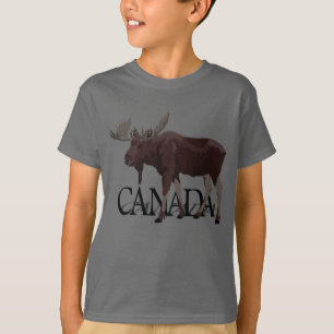 Canada Moose T-shirt Kid's Canadian Souvenir Shirt