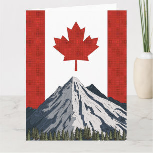Canada Mountain Travel poster Card