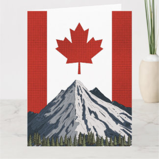 Canada Mountain Travel poster Card