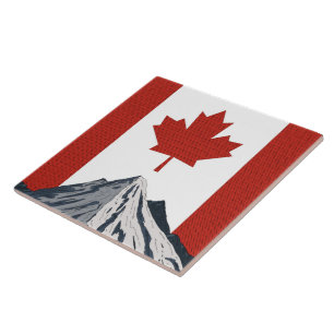 Canada Mountain Travel poster Tile