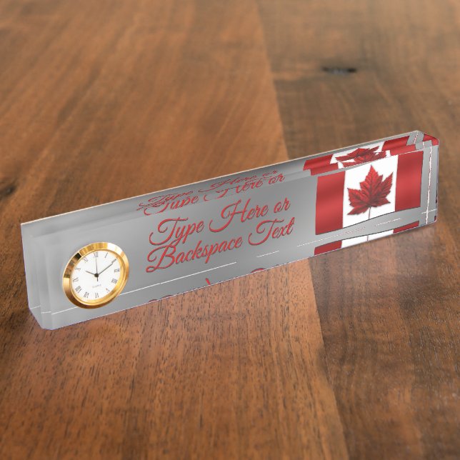 Canada Name Plates Personalized Canada Name Plate (Side)