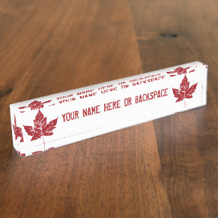 Canada Name Plates Personalized Canada Name Plate