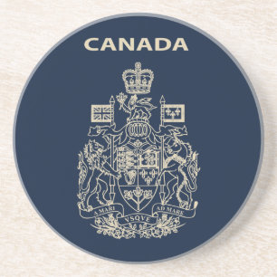 Canada national emblem coaster