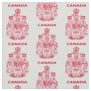 Canada national emblem fabric
