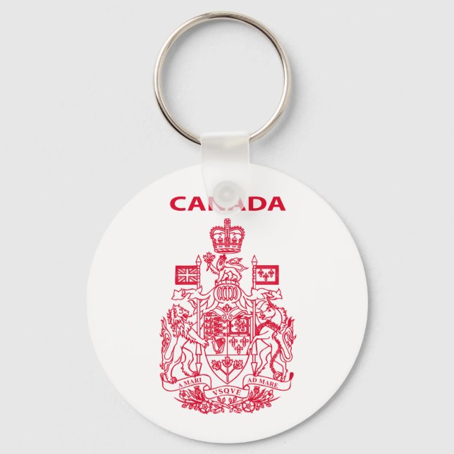 Canada national emblem keychain (Front)